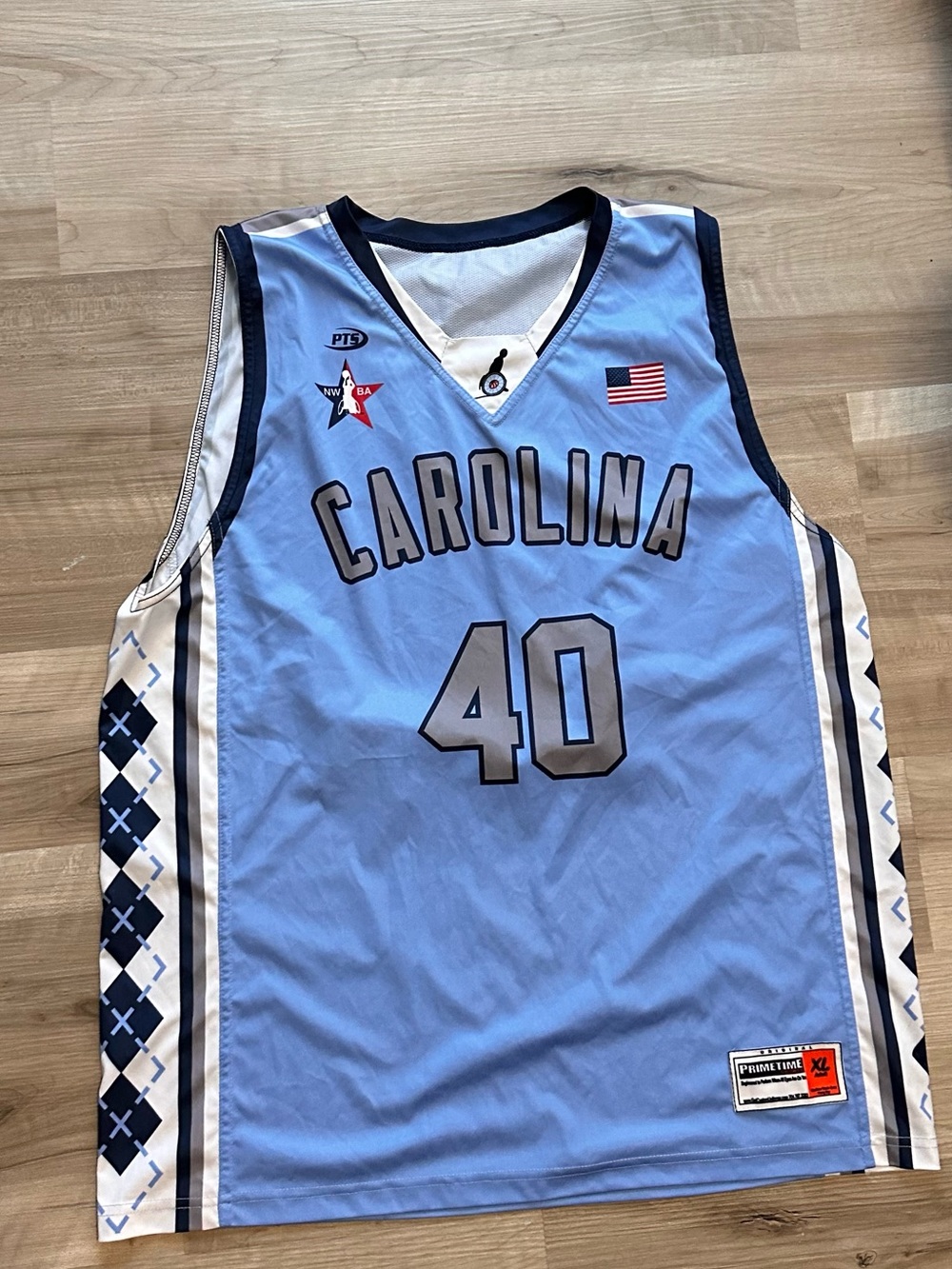 Carolina Light Blue Basketball Jersey - #40